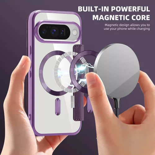 Techsuit - SmartMag kinyitható tok - Google Pixel 10 / 10 Pro - Lila