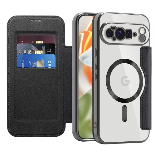 Techsuit - SmartMag kinyitható tok - Google Pixel 10 Pro XL - Fekete