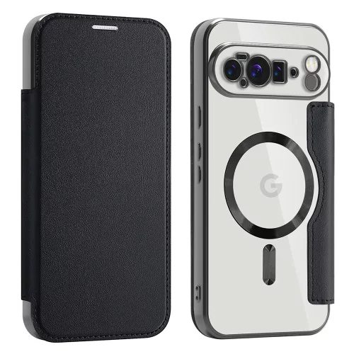 Techsuit - SmartMag kinyitható tok - Google Pixel 10 Pro XL - Fekete
