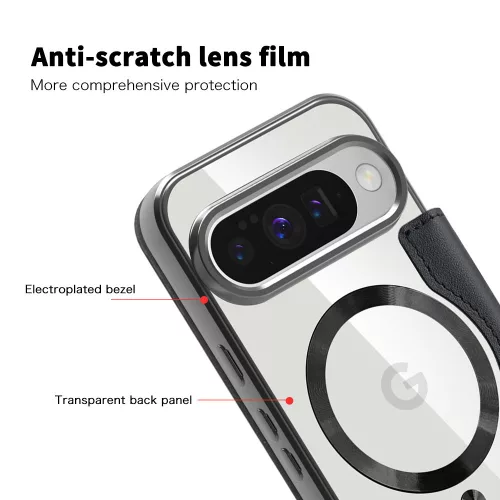 Techsuit - SmartMag kinyitható tok - Google Pixel 10 Pro XL - Fekete