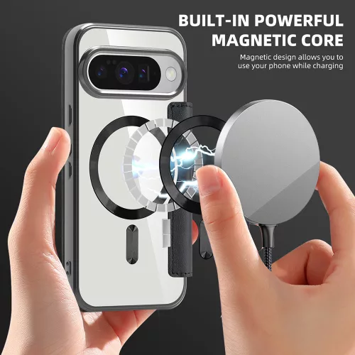 Techsuit - SmartMag kinyitható tok - Google Pixel 10 Pro XL - Fekete