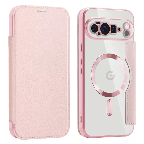 Techsuit - SmartMag kinyitható tok - Google Pixel 10 Pro XL - Rózsaszín