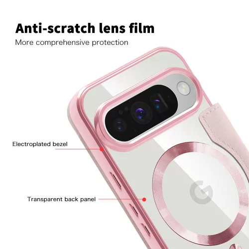 Techsuit - SmartMag kinyitható tok - Google Pixel 10 Pro XL - Rózsaszín