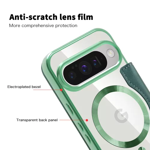 Techsuit - SmartMag kinyitható tok - Google Pixel 10 Pro XL - Zöld