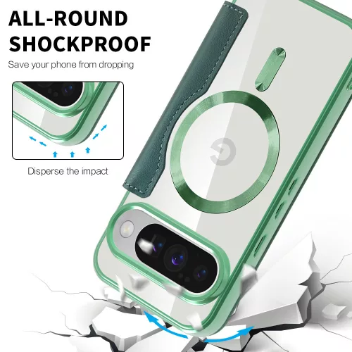 Techsuit - SmartMag kinyitható tok - Google Pixel 10 Pro XL - Zöld