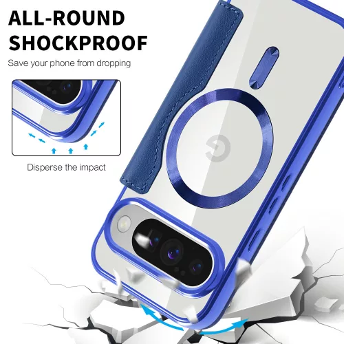 Techsuit - SmartMag kinyitható tok - Google Pixel 10 Pro XL - Kék