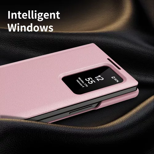 Techsuit - SmartView kinyitható tok - Samsung Galaxy Z Fold3 5G - Rózsaszín