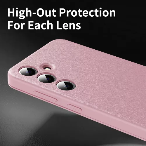 Techsuit - SmartView kinyitható tok - Samsung Galaxy S24 Plus - Rózsaszín