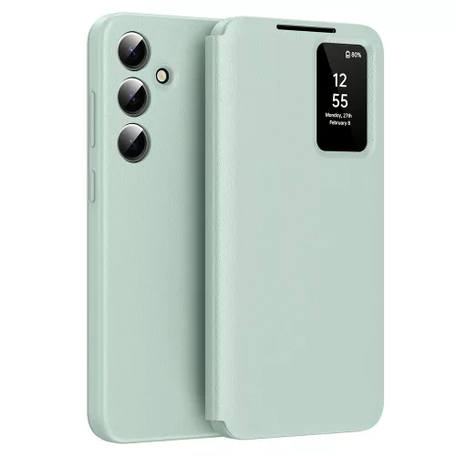 Techsuit - SmartView kinyitható tok - Samsung Galaxy A55 5G - Zöld