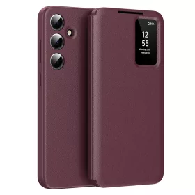   Techsuit - SmartView kinyitható tok - Samsung Galaxy A55 5G - Piros