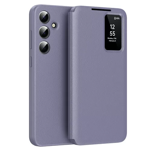 Techsuit - SmartView kinyitható tok - Samsung Galaxy A55 5G - Lila
