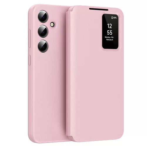 Techsuit - SmartView kinyitható tok - Samsung Galaxy A56 5G - Rózsaszín