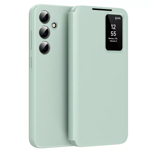 Techsuit - SmartView kinyitható tok - Samsung Galaxy A56 5G - Zöld
