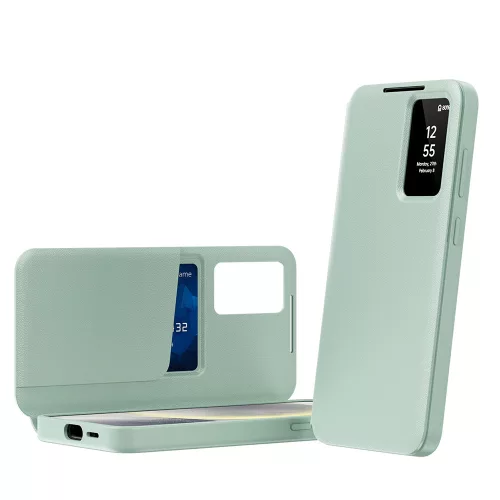 Techsuit - SmartView kinyitható tok - Samsung Galaxy A56 5G - Zöld
