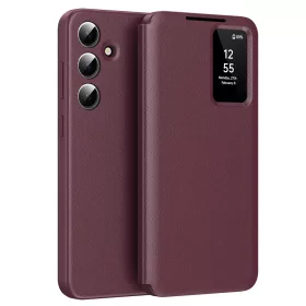   Techsuit - SmartView kinyitható tok - Samsung Galaxy A56 5G - Piros