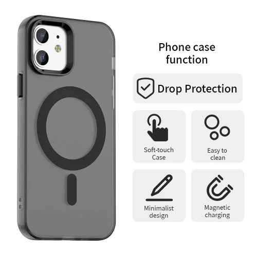 Techsuit - CandyCase MagSafe tok - iPhone 12 / iPhone 12 Pro - Fekete