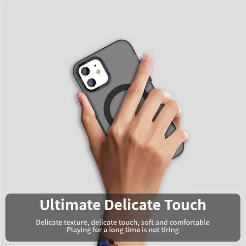 Techsuit - CandyCase MagSafe tok - iPhone 12 / iPhone 12 Pro - Fekete