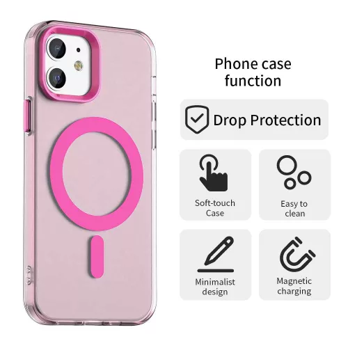 Techsuit - CandyCase MagSafe tok - iPhone 12 / iPhone 12 Pro - Rózsaszín