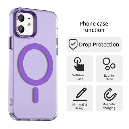 Techsuit - CandyCase MagSafe tok - iPhone 12 / iPhone 12 Pro - Lila