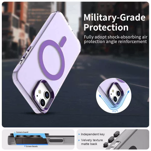 Techsuit - CandyCase MagSafe tok - iPhone 12 / iPhone 12 Pro - Lila
