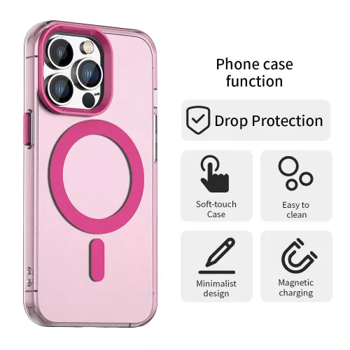 Techsuit - CandyCase MagSafe tok - iPhone 12 Pro Max - Rózsaszín