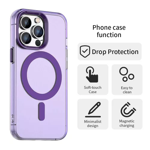 Techsuit - CandyCase MagSafe tok - iPhone 12 Pro Max - Lila