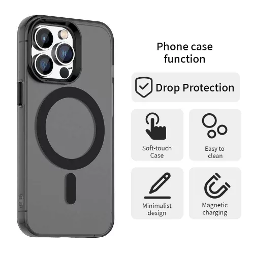 Techsuit - CandyCase MagSafe tok - iPhone 13 Pro - Fekete