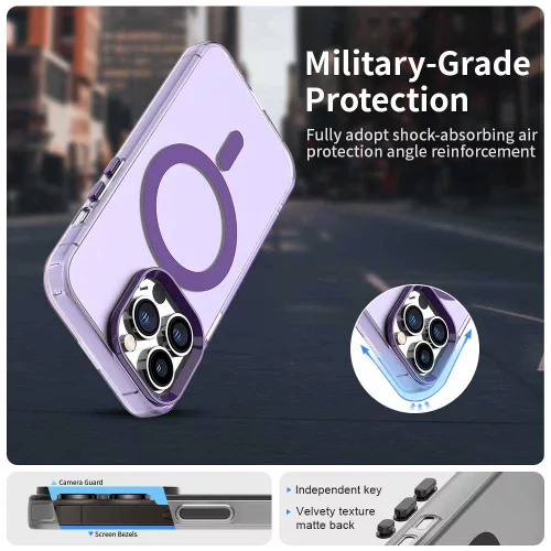 Techsuit - CandyCase MagSafe tok - iPhone 13 Pro - Lila