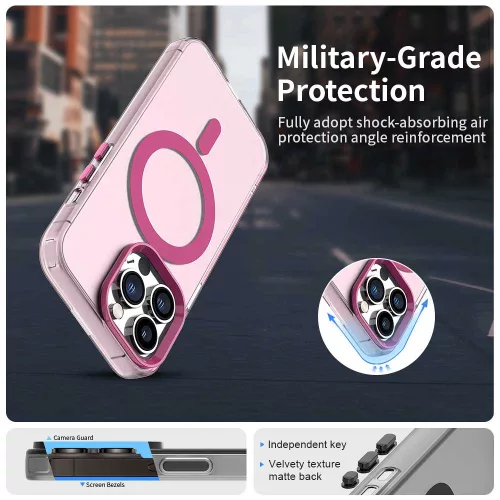 Techsuit - CandyCase MagSafe tok - iPhone 14 Pro Max - Rózsaszín