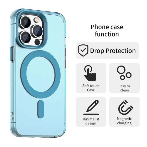 Techsuit - CandyCase MagSafe tok - iPhone 14 Pro Max - Kék