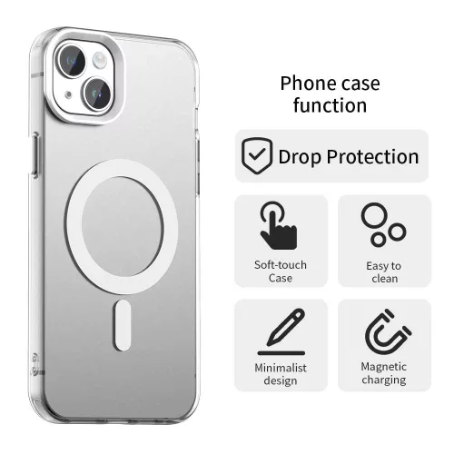 Techsuit - CandyCase MagSafe tok - iPhone 15 - Fehér
