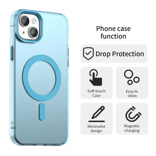 Techsuit - CandyCase MagSafe tok - iPhone 15 - Kék