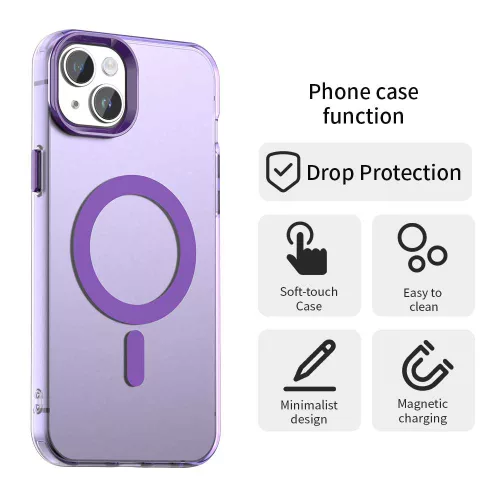 Techsuit - CandyCase MagSafe tok - iPhone 15 - Lila