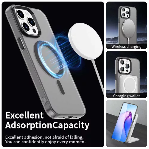 Techsuit - CandyCase MagSafe tok - iPhone 15 Pro - Fekete