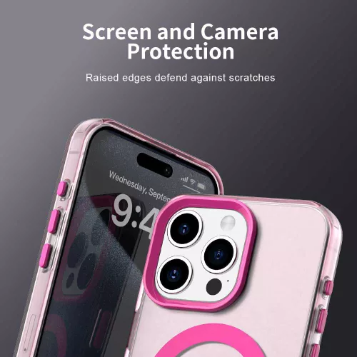 Techsuit - CandyCase MagSafe tok - iPhone 15 Pro - Rózsaszín