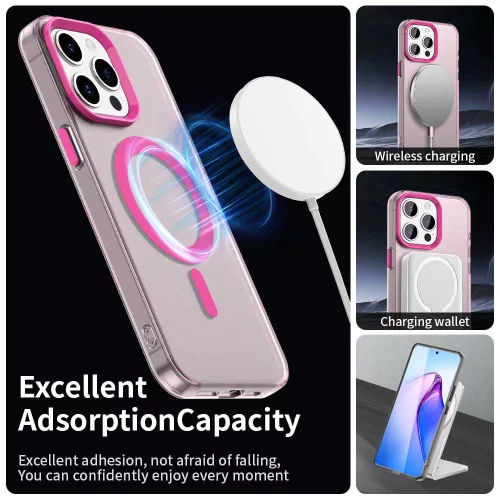 Techsuit - CandyCase MagSafe tok - iPhone 15 Pro - Rózsaszín
