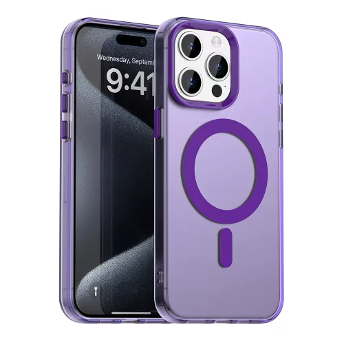 Techsuit - CandyCase MagSafe tok - iPhone 15 Pro - Lila