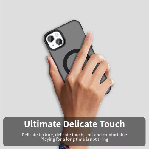 Techsuit - CandyCase MagSafe tok - iPhone 15 Plus - Fekete