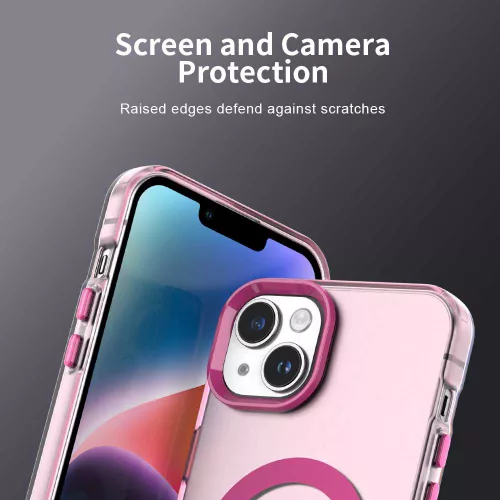 Techsuit - CandyCase MagSafe tok - iPhone 15 Plus - Rózsaszín