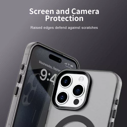 Techsuit - CandyCase MagSafe tok - iPhone 15 Pro Max - Fekete