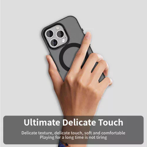 Techsuit - CandyCase MagSafe tok - iPhone 15 Pro Max - Fekete
