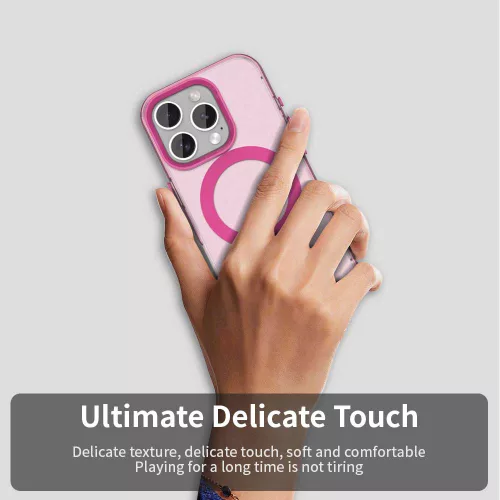 Techsuit - CandyCase MagSafe tok - iPhone 15 Pro Max - Rózsaszín