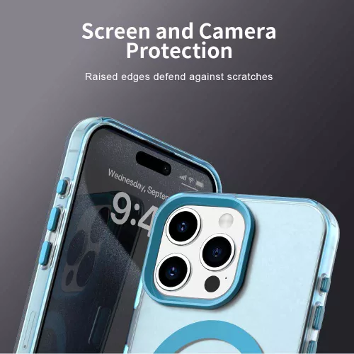 Techsuit - CandyCase MagSafe tok - iPhone 15 Pro Max - Kék