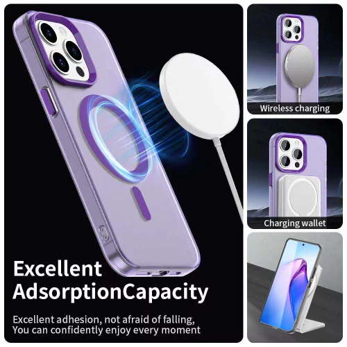 Techsuit - CandyCase MagSafe tok - iPhone 15 Pro Max - Lila