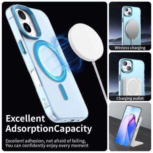 Techsuit - CandyCase MagSafe tok - iPhone 16 - Kék