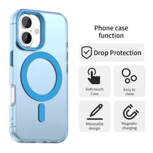 Techsuit - CandyCase MagSafe tok - iPhone 16 - Kék