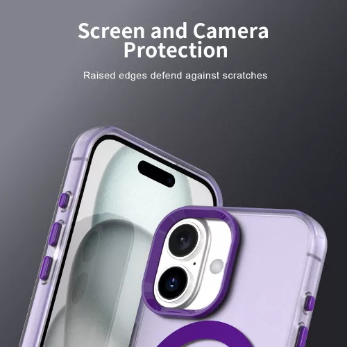 Techsuit - CandyCase MagSafe tok - iPhone 16 - Lila