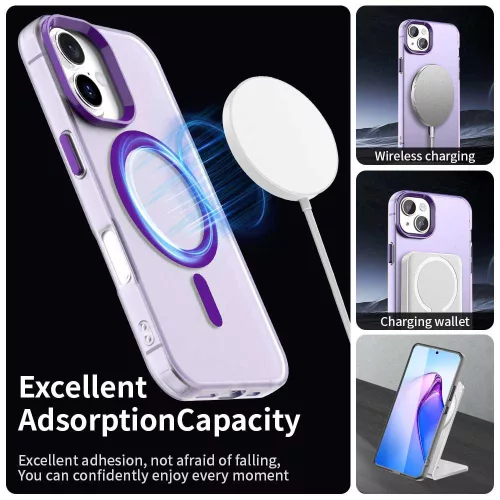 Techsuit - CandyCase MagSafe tok - iPhone 16 - Lila