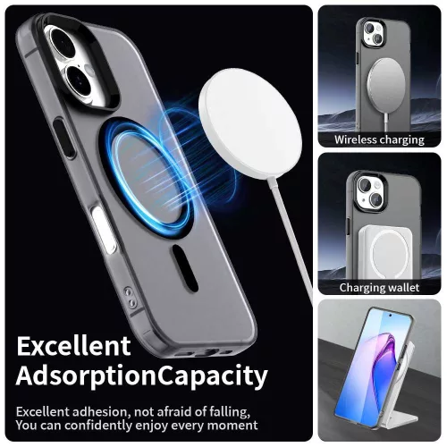 Techsuit - CandyCase MagSafe tok - iPhone 16 Plus - Fekete