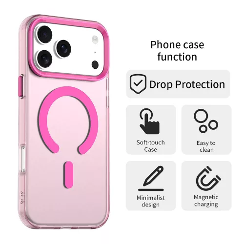 Techsuit - CandyCase MagSafe tok - iPhone 17 Pro Max - Rózsaszín
